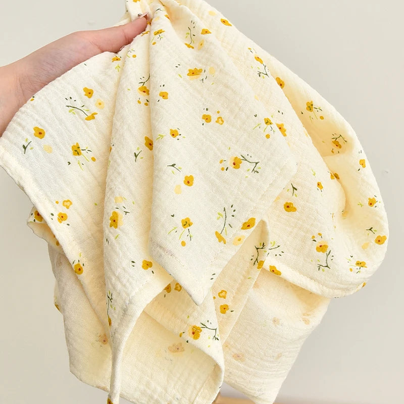 Baby Newborn Muslin Swaddle Cotton Blanket Summer Printed  Babies Stuff  Throw Muslin Squares Blankets & Swaddles