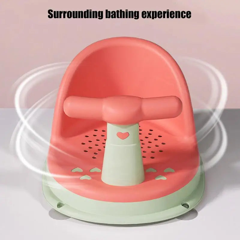 Baby Tub Seat Bathtub Pad Mat Chair Safety Anti Slip Newborn Infant Baby Care Children Cute Bathing Seat For 6-18 Months